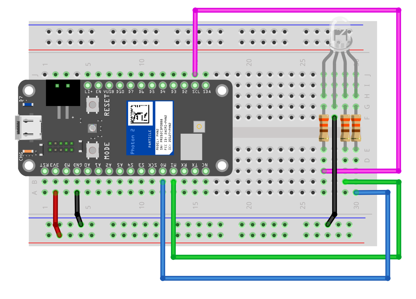 common cathode wiring